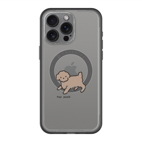 スリムプロテクションプレミアムケース with MagSafe［ オリジナル - CASEPLAYイヌ - toy pooh ］