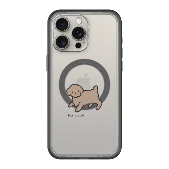 スリムプロテクションプレミアムケース with MagSafe［ オリジナル - CASEPLAYイヌ - toy pooh ］