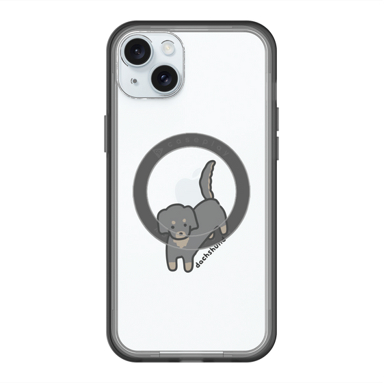 スリムプロテクションプレミアムケース with MagSafe［ オリジナル - CASEPLAYイヌ - dachsund ］