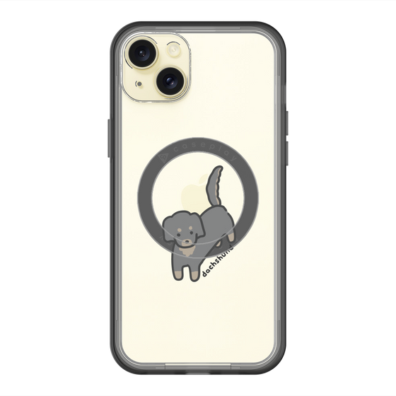 スリムプロテクションプレミアムケース with MagSafe［ オリジナル - CASEPLAYイヌ - dachsund ］