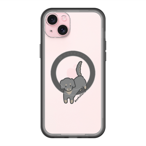 スリムプロテクションプレミアムケース with MagSafe［ オリジナル - CASEPLAYイヌ - dachsund ］