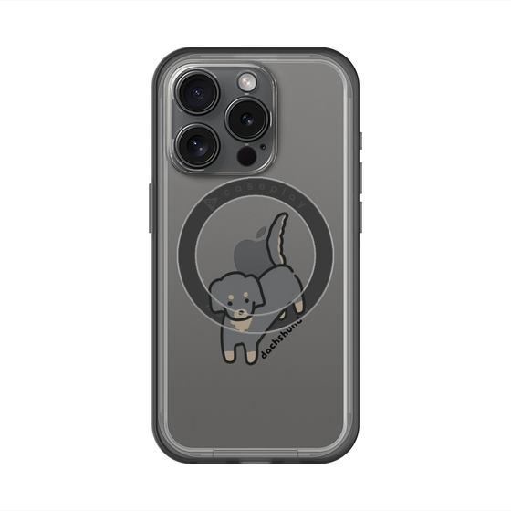 スリムプロテクションプレミアムケース with MagSafe［ オリジナル - CASEPLAYイヌ - dachsund ］