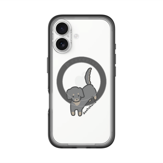 スリムプロテクションプレミアムケース with MagSafe［ オリジナル - CASEPLAYイヌ - dachsund ］