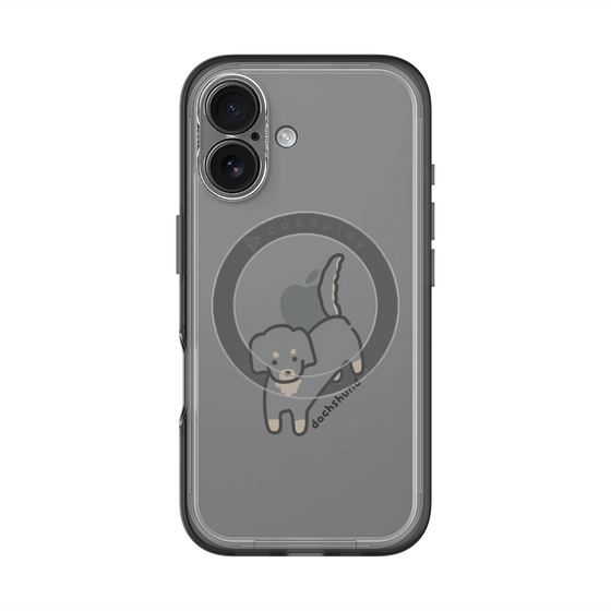 スリムプロテクションプレミアムケース with MagSafe［ オリジナル - CASEPLAYイヌ - dachsund ］