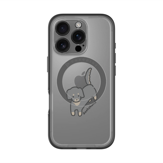 スリムプロテクションプレミアムケース with MagSafe［ オリジナル - CASEPLAYイヌ - dachsund ］
