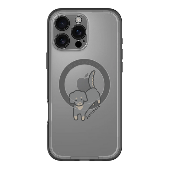 スリムプロテクションプレミアムケース with MagSafe［ オリジナル - CASEPLAYイヌ - dachsund ］