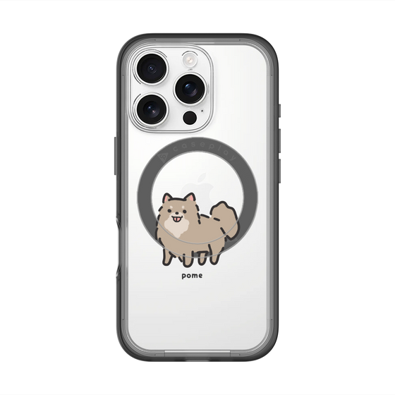 スリムプロテクションプレミアムケース with MagSafe［ オリジナル - CASEPLAYイヌ - pome ］