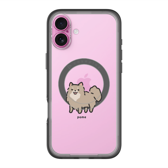 スリムプロテクションプレミアムケース with MagSafe［ オリジナル - CASEPLAYイヌ - pome ］