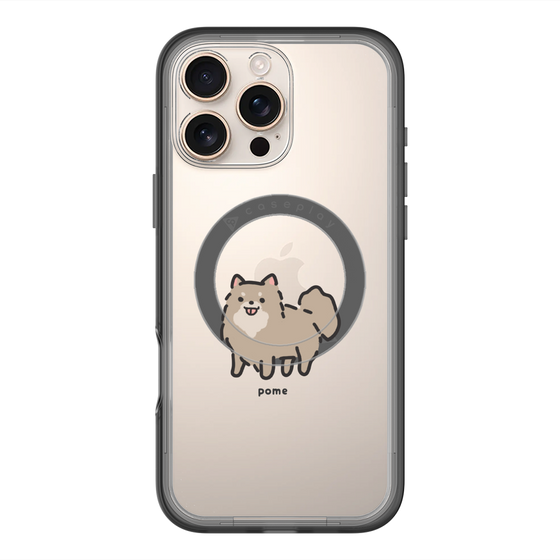 スリムプロテクションプレミアムケース with MagSafe［ オリジナル - CASEPLAYイヌ - pome ］