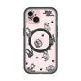 スリムプロテクションプレミアムケース with MagSafe［ オリジナル - CASEPLAYネコ総柄 - color ］