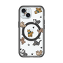 スリムプロテクションプレミアムケース with MagSafe［ オリジナル - CASEPLAYイヌ総柄 - color ］