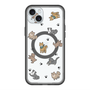 スリムプロテクションプレミアムケース with MagSafe［ オリジナル - CASEPLAYイヌ総柄 - color ］