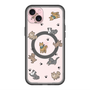 スリムプロテクションプレミアムケース with MagSafe［ オリジナル - CASEPLAYイヌ総柄 - color ］