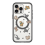 スリムプロテクションプレミアムケース with MagSafe［ オリジナル - CASEPLAYイヌ総柄 - color ］