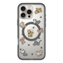 スリムプロテクションプレミアムケース with MagSafe［ オリジナル - CASEPLAYイヌ総柄 - color ］