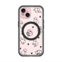 スリムプロテクションプレミアムケース with MagSafe［ オリジナル - CASEPLAYネコ総柄 - black ］