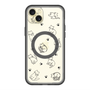 スリムプロテクションプレミアムケース with MagSafe［ オリジナル - CASEPLAYネコ総柄 - black ］