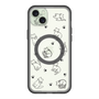 スリムプロテクションプレミアムケース with MagSafe［ オリジナル - CASEPLAYネコ総柄 - black ］
