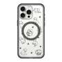 スリムプロテクションプレミアムケース with MagSafe［ オリジナル - CASEPLAYネコ総柄 - black ］