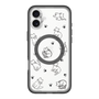 スリムプロテクションプレミアムケース with MagSafe［ オリジナル - CASEPLAYネコ総柄 - black ］