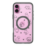 スリムプロテクションプレミアムケース with MagSafe［ オリジナル - CASEPLAYネコ総柄 - black ］