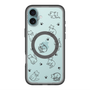 スリムプロテクションプレミアムケース with MagSafe［ オリジナル - CASEPLAYネコ総柄 - black ］