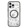 スリムプロテクションプレミアムケース with MagSafe［ オリジナル - CASEPLAYネコ総柄 - black ］