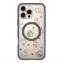 スリムプロテクションプレミアムケース with MagSafe［ オリジナル - CASEPLAYネコ総柄 - black ］