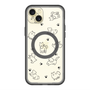 スリムプロテクションプレミアムケース with MagSafe［ オリジナル - CASEPLAYイヌ総柄 - black ］