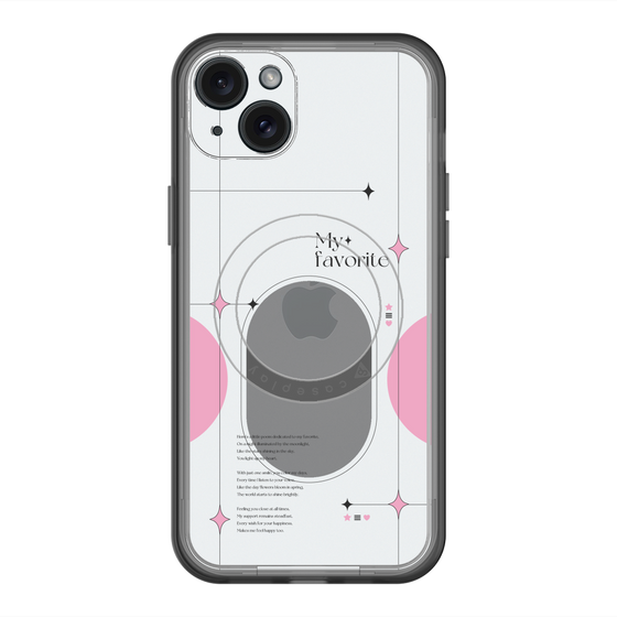 スリムプロテクションプレミアムケース with MagSafe［ オリジナル - チェキケース - ピンク ］