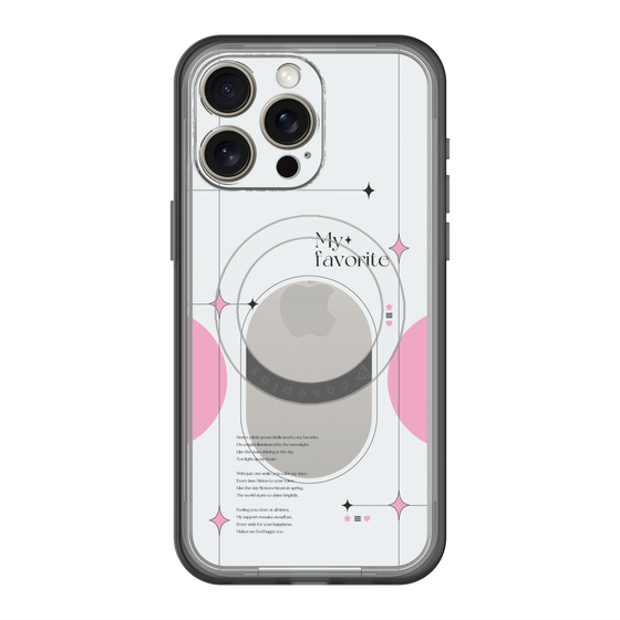 スリムプロテクションプレミアムケース with MagSafe［ オリジナル - チェキケース - ピンク ］