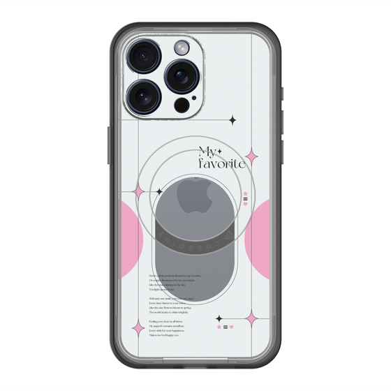 スリムプロテクションプレミアムケース with MagSafe［ オリジナル - チェキケース - ピンク ］