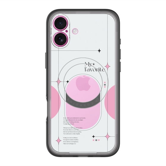 スリムプロテクションプレミアムケース with MagSafe［ オリジナル - チェキケース - ピンク ］