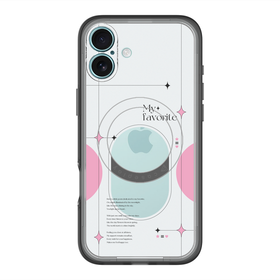 スリムプロテクションプレミアムケース with MagSafe［ オリジナル - チェキケース - ピンク ］