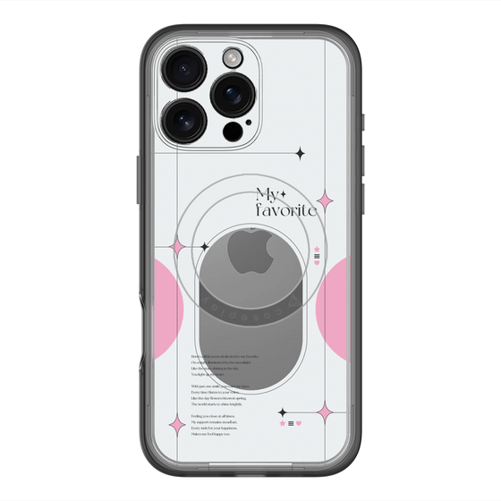 スリムプロテクションプレミアムケース with MagSafe［ オリジナル - チェキケース - ピンク ］