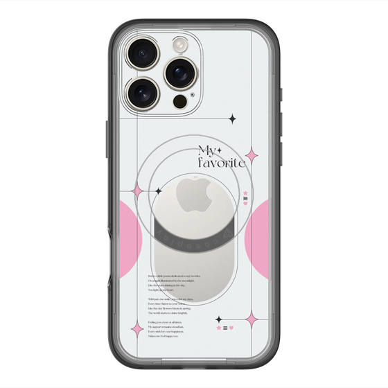スリムプロテクションプレミアムケース with MagSafe［ オリジナル - チェキケース - ピンク ］