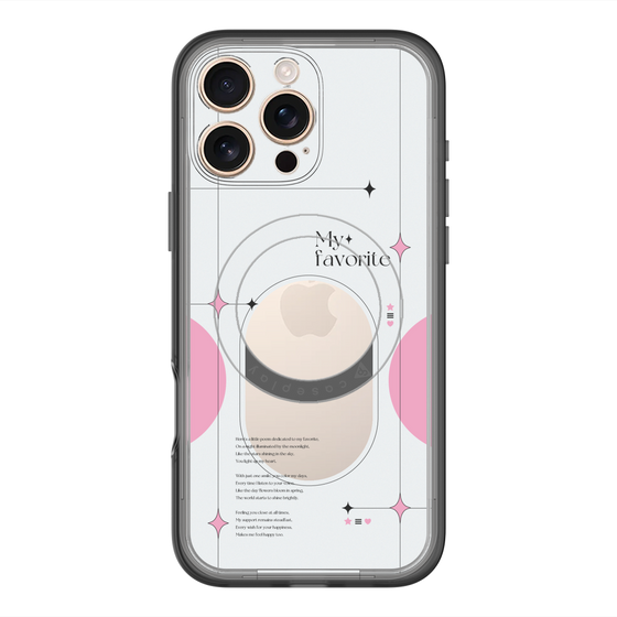スリムプロテクションプレミアムケース with MagSafe［ オリジナル - チェキケース - ピンク ］