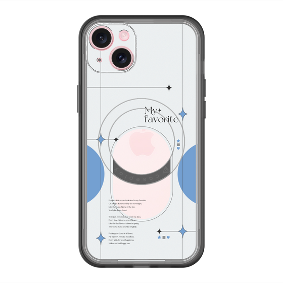 スリムプロテクションプレミアムケース with MagSafe［ オリジナル - チェキケース - ブルー ］