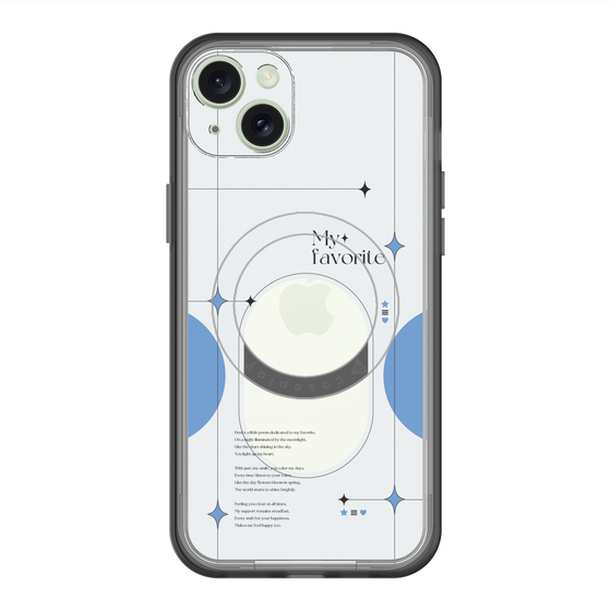 スリムプロテクションプレミアムケース with MagSafe［ オリジナル - チェキケース - ブルー ］