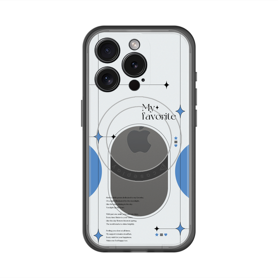スリムプロテクションプレミアムケース with MagSafe［ オリジナル - チェキケース - ブルー ］