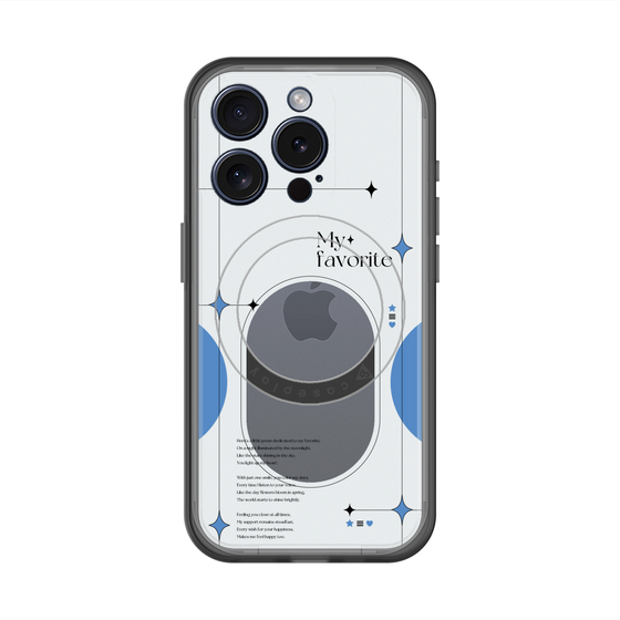 スリムプロテクションプレミアムケース with MagSafe［ オリジナル - チェキケース - ブルー ］