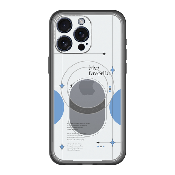 スリムプロテクションプレミアムケース with MagSafe［ オリジナル - チェキケース - ブルー ］