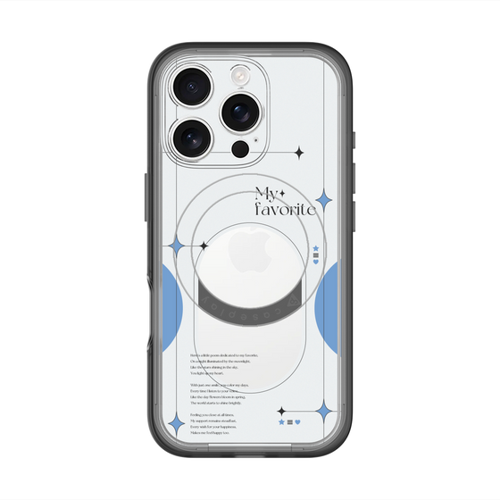 スリムプロテクションプレミアムケース with MagSafe［ オリジナル - チェキケース - ブルー ］
