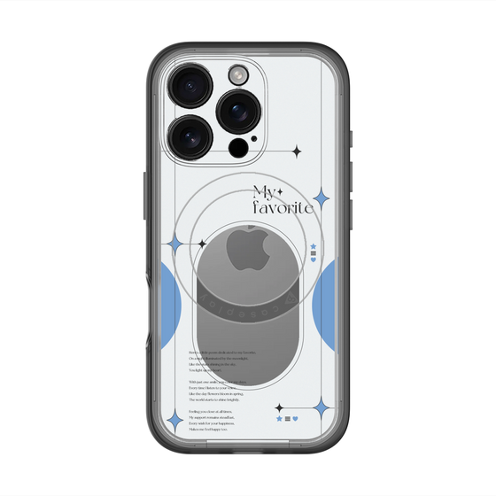 スリムプロテクションプレミアムケース with MagSafe［ オリジナル - チェキケース - ブルー ］