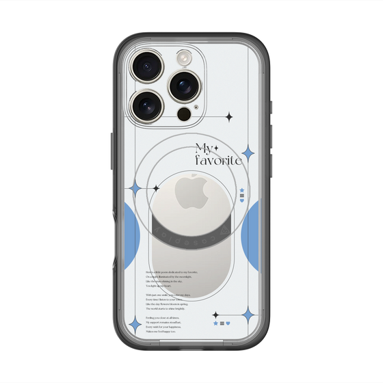 スリムプロテクションプレミアムケース with MagSafe［ オリジナル - チェキケース - ブルー ］