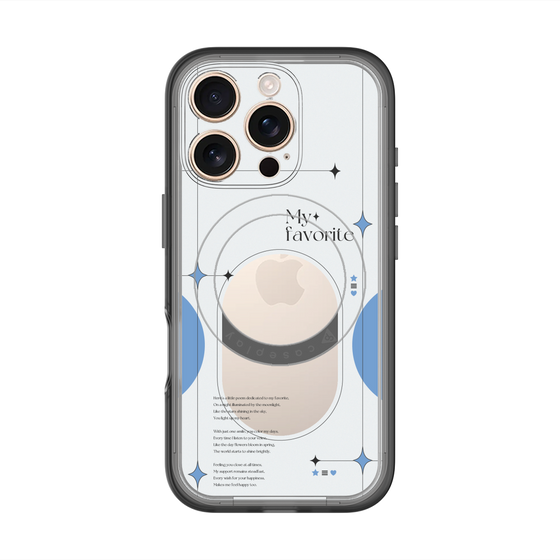 スリムプロテクションプレミアムケース with MagSafe［ オリジナル - チェキケース - ブルー ］