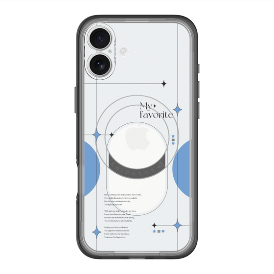 スリムプロテクションプレミアムケース with MagSafe［ オリジナル - チェキケース - ブルー ］