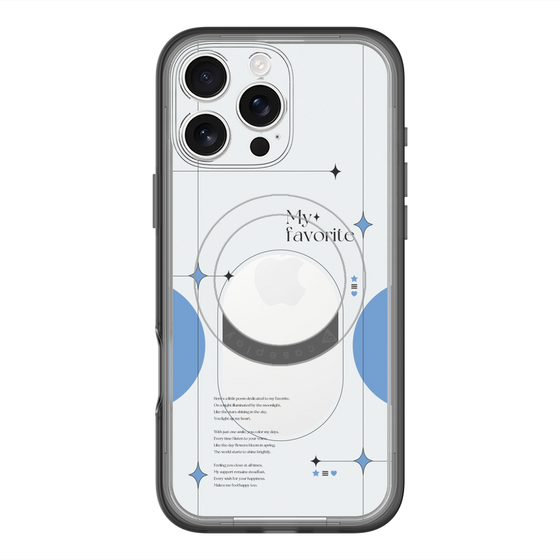 スリムプロテクションプレミアムケース with MagSafe［ オリジナル - チェキケース - ブルー ］