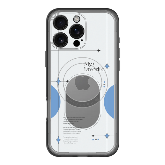 スリムプロテクションプレミアムケース with MagSafe［ オリジナル - チェキケース - ブルー ］