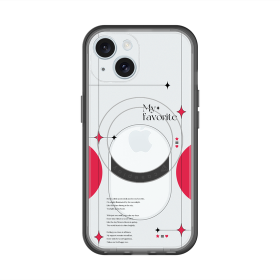 スリムプロテクションプレミアムケース with MagSafe［ オリジナル - チェキケース - レッド ］